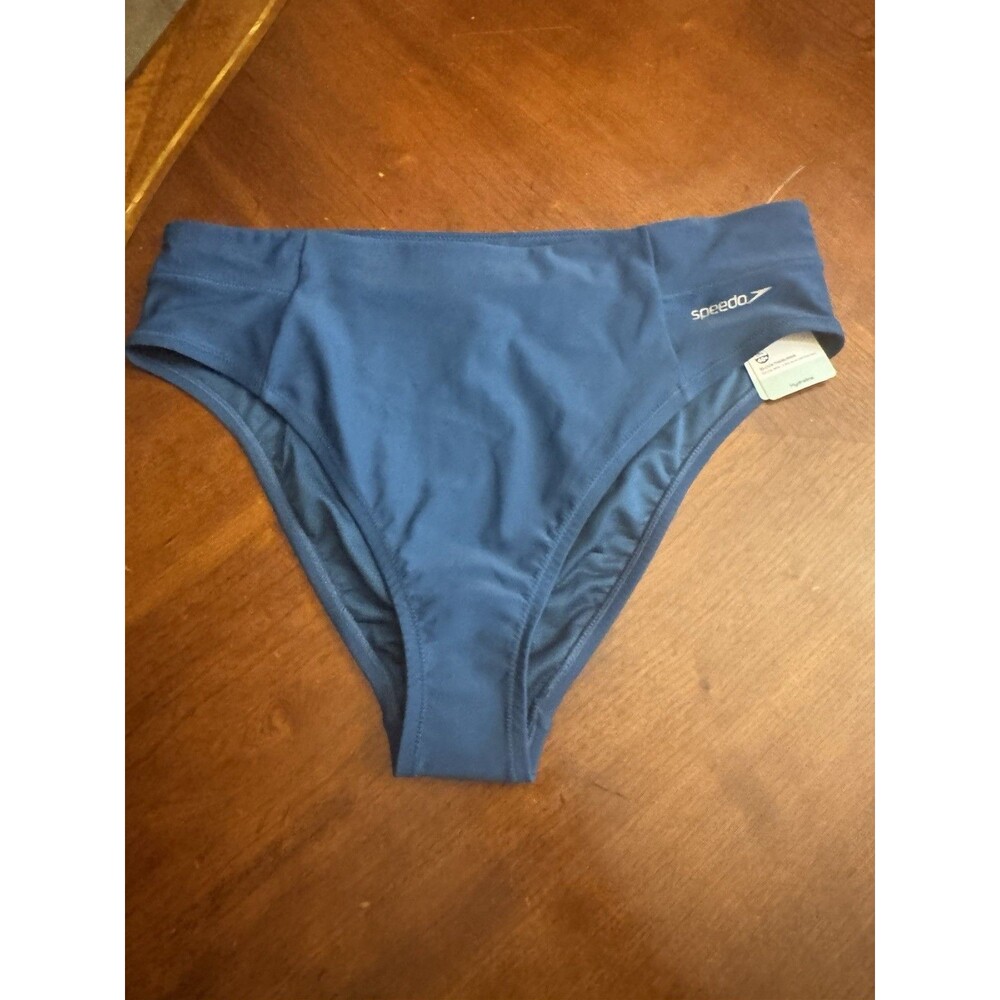 SPEEDO SOLID HIGH WAIST BIKINI BOTTOM SIZE XL